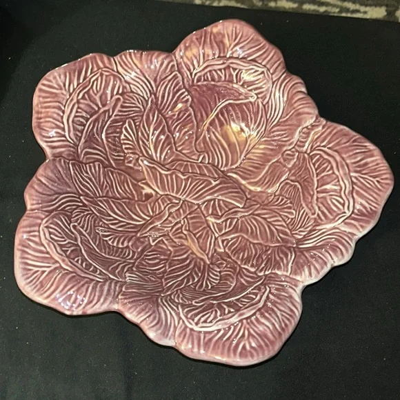 NWT John Derian For Target 12.25"x12.75" Cabbage Stoneware Serving Bowl Purple - Picture 4 of 9